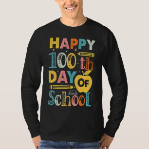 100th Day Of School Teachers Kids Child Happy 100  T-Shirt