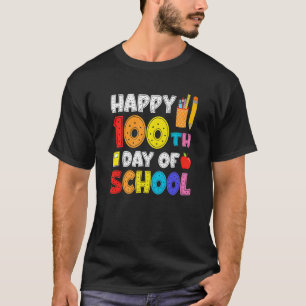 100th Day of School Teachers Kids Child Happy 100 T-Shirt