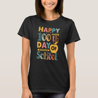 100th Day of School Teachers Kids Child Happy 100  T-Shirt