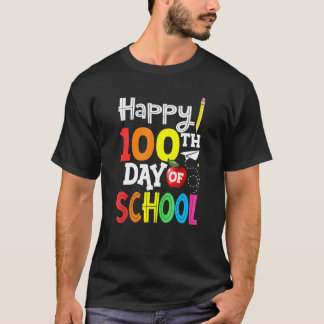 100th Day of School Teachers Kids Child Happy 100  T-Shirt