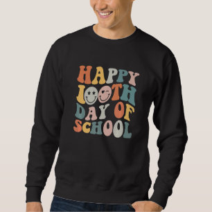 100th Day of School Teachers Kids Retro Happy 100  Sweatshirt