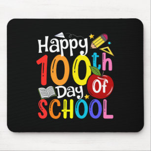 100th Day Of School Teachers Student Happy 100 Day Mouse Pad