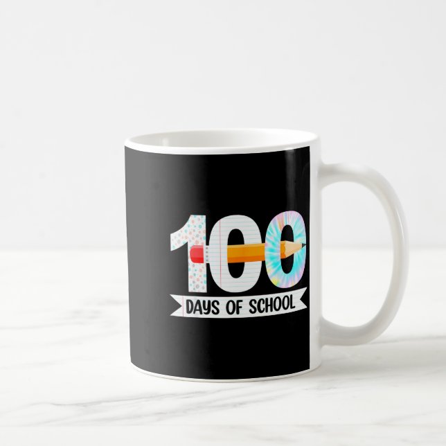 100th Day Of School Teachers Students 100 Days Of  Coffee Mug (Right)