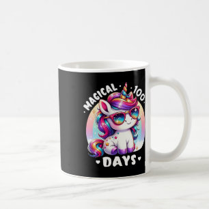 100th Day Of School Unicorn 100 Magical Days Teach Coffee Mug