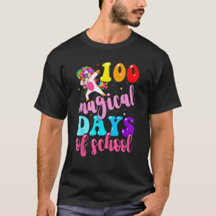 100th Day of School Unicorn 100 Magical Days Teach T-Shirt