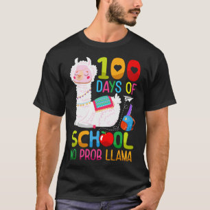 100th Day Of School Unicorn Girls 100 Days Of Scho T-Shirt