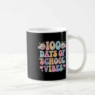 100th Day Of School Vibes Cute Smile Face 100 Days Coffee Mug