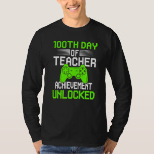 100th Day Of Teacher Video Games 100 Days Smarter T-Shirt