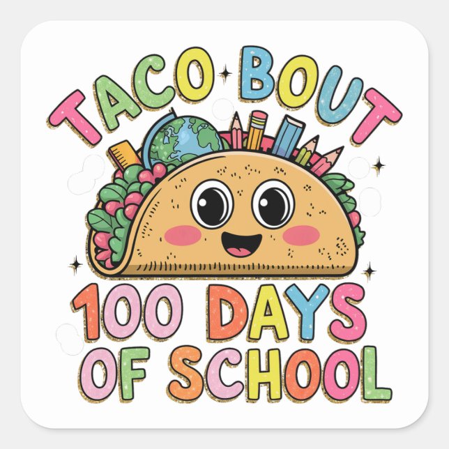 100th Day School Sticker (Front)