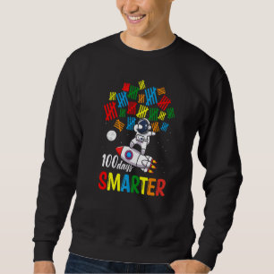 100th Day Smarter 100th Day Of School Dabbing Astr Sweatshirt
