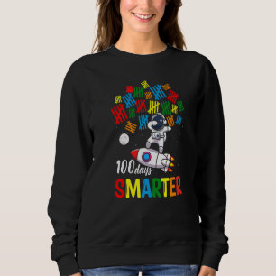 100th Day Smarter 100th Day Of School Dabbing Astr Sweatshirt