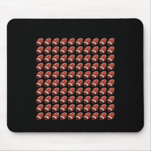 100th Day Student Boys Girls Footbyll 100 Days Of Mouse Pad