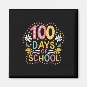100th Day Student Boys Girls Kids 100 Days Of Scho Magnet
