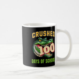 100th Days Of School Alligator 100 Days Smarter 20 Coffee Mug