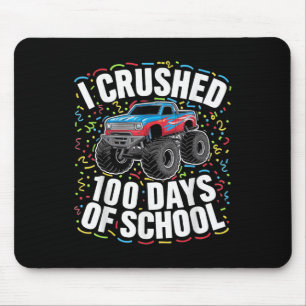 100th Days Of School Boys Teacher Student Monster Mouse Pad