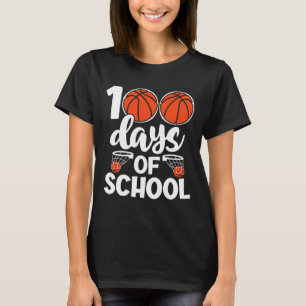 100th Days Of School Bysketbyll Kids Boys Novelty T-Shirt