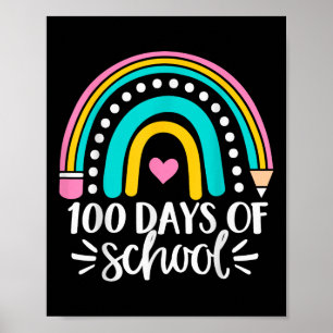 100th Days Of School Outfit For Kids, Girl, Teache Poster