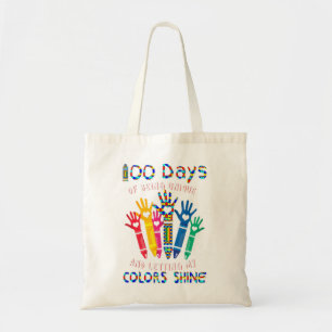100th days of school smarter shirt for teacher, ch tote bag