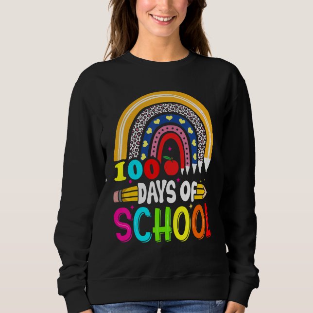 100th Days of School Teacher Kids - 100 Days Smart Sweatshirt (Front)