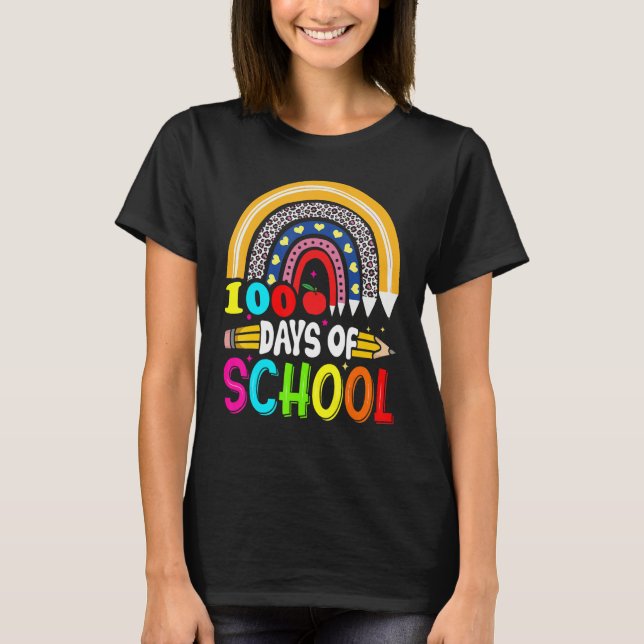 100th Days of School Teacher Kids - 100 Days Smart T-Shirt (Front)