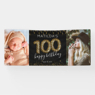 100th Happy Birthday Photo Banner