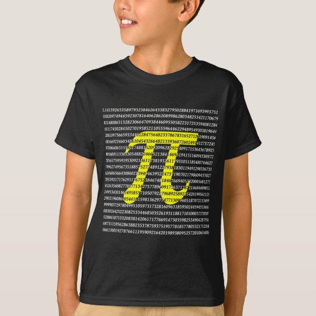 1018 Digits of Pi T-Shirt (Front)