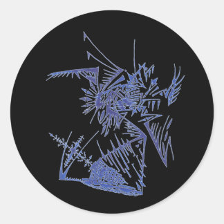 101 Colourful Abstract Tribal Tattoo Art Classic Round Sticker