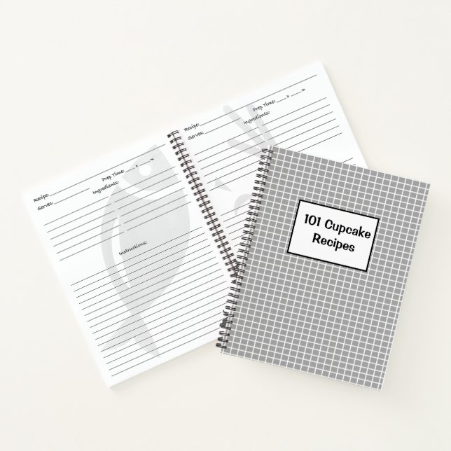 101 Cupcake Recipes Notebook (Inside)