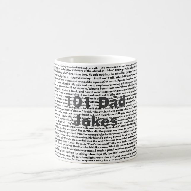 101 Dad Jokes , Funny Dad  Coffee Mug (Center)