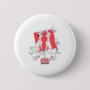 101 dalmatians pongo perdita puppies family 6 cm round badge