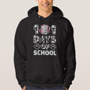 101 Days Of School Cute Dalmatian Dog 100 Days Sma Hoodie