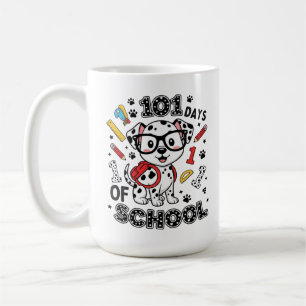 101 Days of School Cute Dog Back to School Coffee Mug