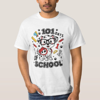 101 Days of School Cute Dog Back to School T-Shirt