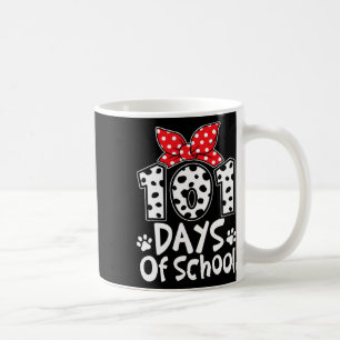 101 Days Of School Cute Dog Happy 100th Day Studen Coffee Mug