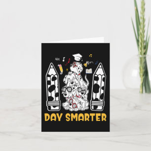 101 Days Of School Dalmatian Dog 100 Days Of Kinde Card