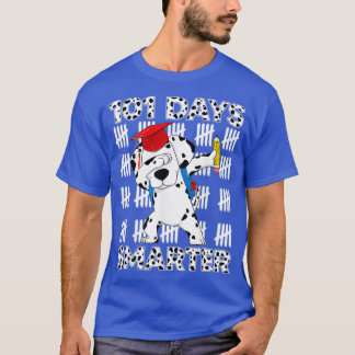 101 Days Of School Dalmatian Dog 100 Days Smarter T-Shirt