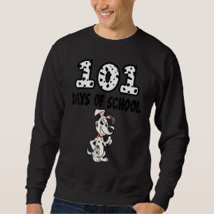 101 Days of School Dalmatian Dog Lover Gifts Kids Sweatshirt