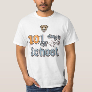 101 Days Of School Dalmatic Dog T-Shirt