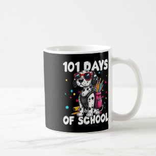 101 Days Of School Dog Boy Kid 100th Day Of School Coffee Mug