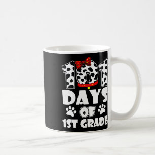 101 Days School 1st Grade Dog 100 Days Smarter Stu Coffee Mug