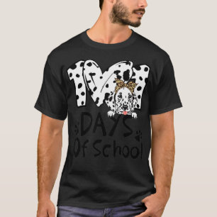 101 Days School Dalmatian Dog Teachers Kids Funny T-Shirt