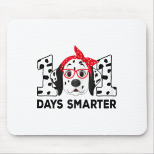 101 Days Smarter 101st Day School Dalmatian Dog Te Mouse Pad