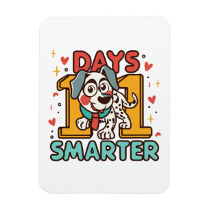 101 Days Smarter Dalmatian Dog Magnet