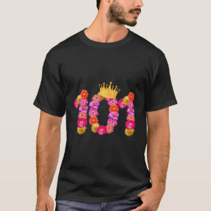 101 Flower Crown Its My 101St T-Shirt