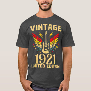 101 Years Old Birthday Guitar Player Guitarist 101 T-Shirt