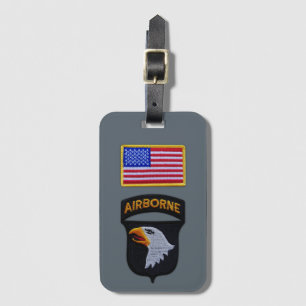 101st ABN Airborne Division Screaming Eagles Vets Luggage Tag