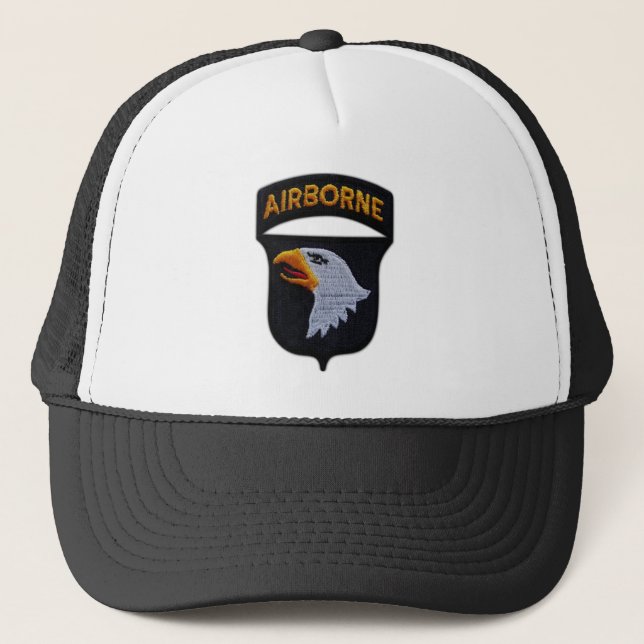 101st ABN Airborne Division Screaming Eagles Vets Trucker Hat (Front)