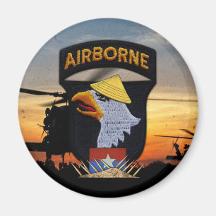 101st ABN Airborne Screaming Eagles Vietnam War Magnet