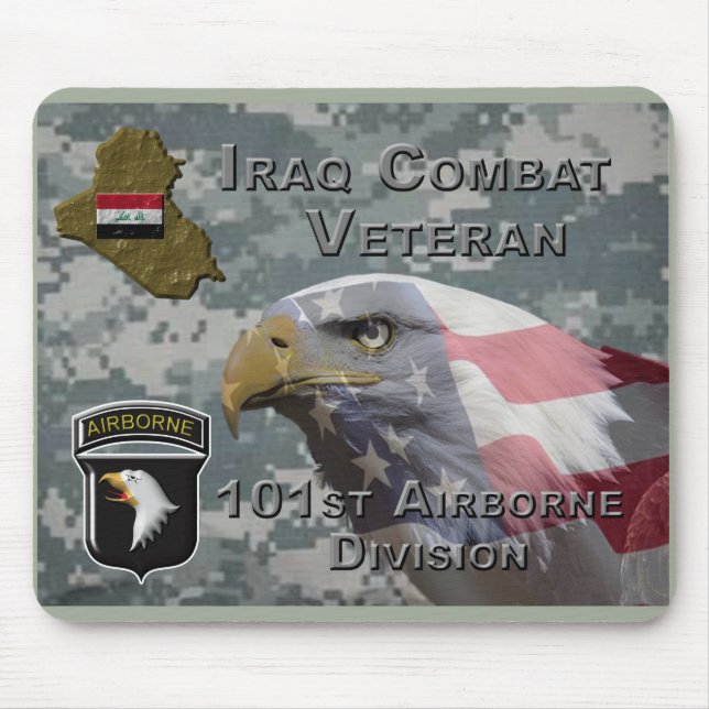 101st Airborne Div Iraq Combat Veteran Mouse Pad (Front)