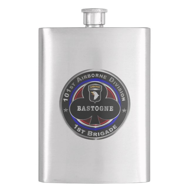 101st Airborne Division 1st Brigade ‘Bastogne’ Hip Flask (Front)